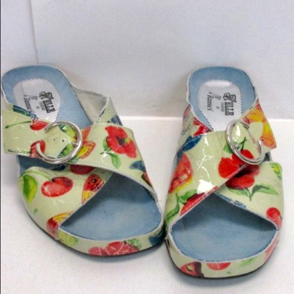 Helle Comfort By Romu’s Floral Sandals Size 6 - Picture 3 of 8